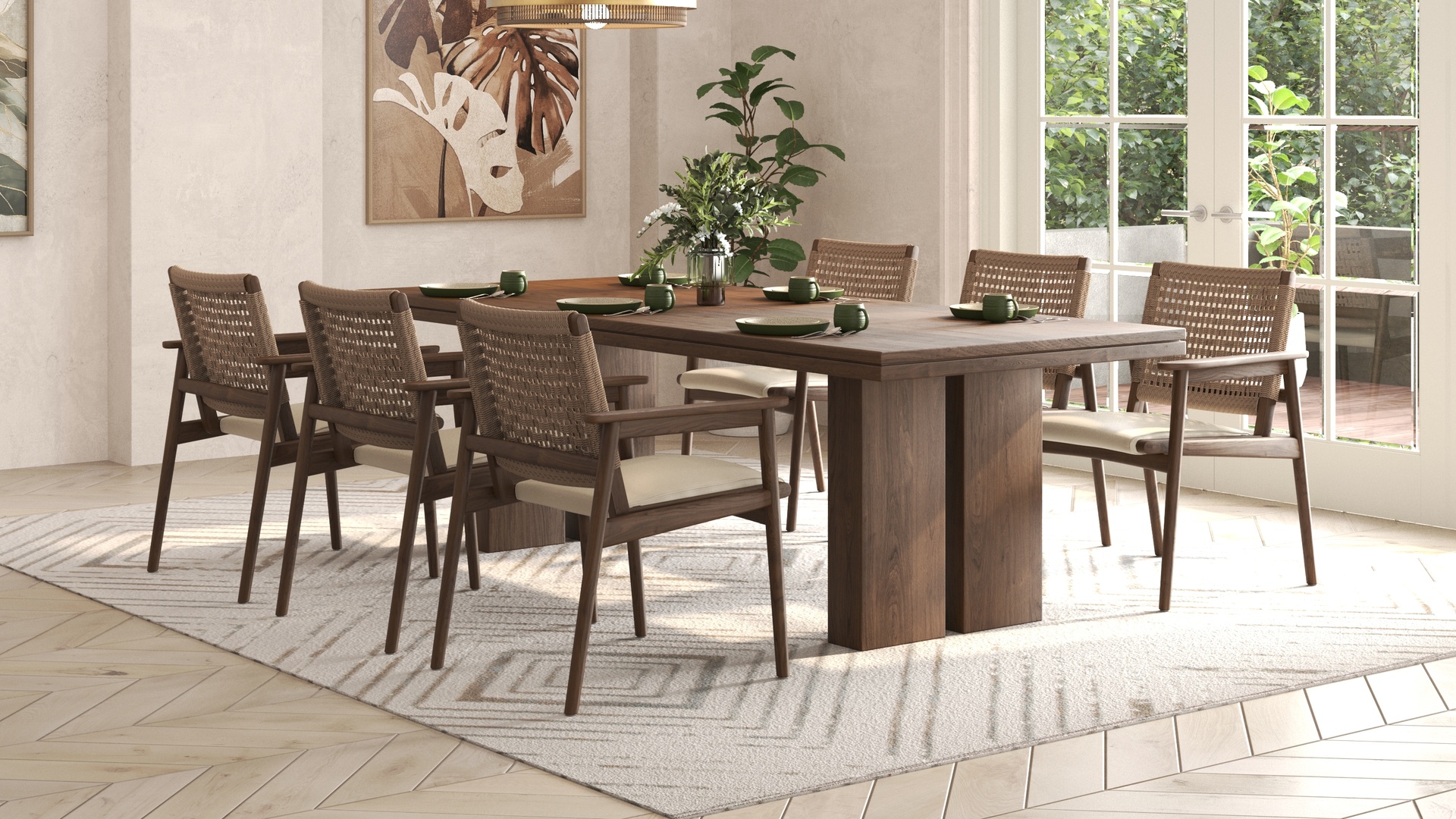 Caruso Dining Table 240 with Kairo Chairs